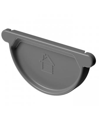 Заглушка желоба Деке Stal Premium Графит (RAL 7024)