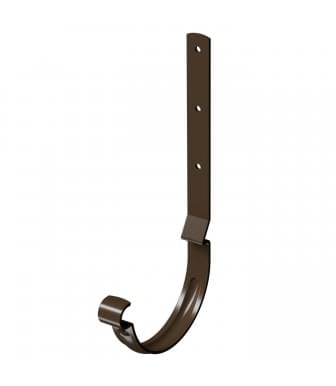 Карнизный крюк длинный Деке Stal Premium Каштан (RAL 8017)