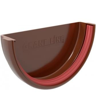 Заглушка желоба ПВХ Grand Line КЛАССИКА Шоколад 